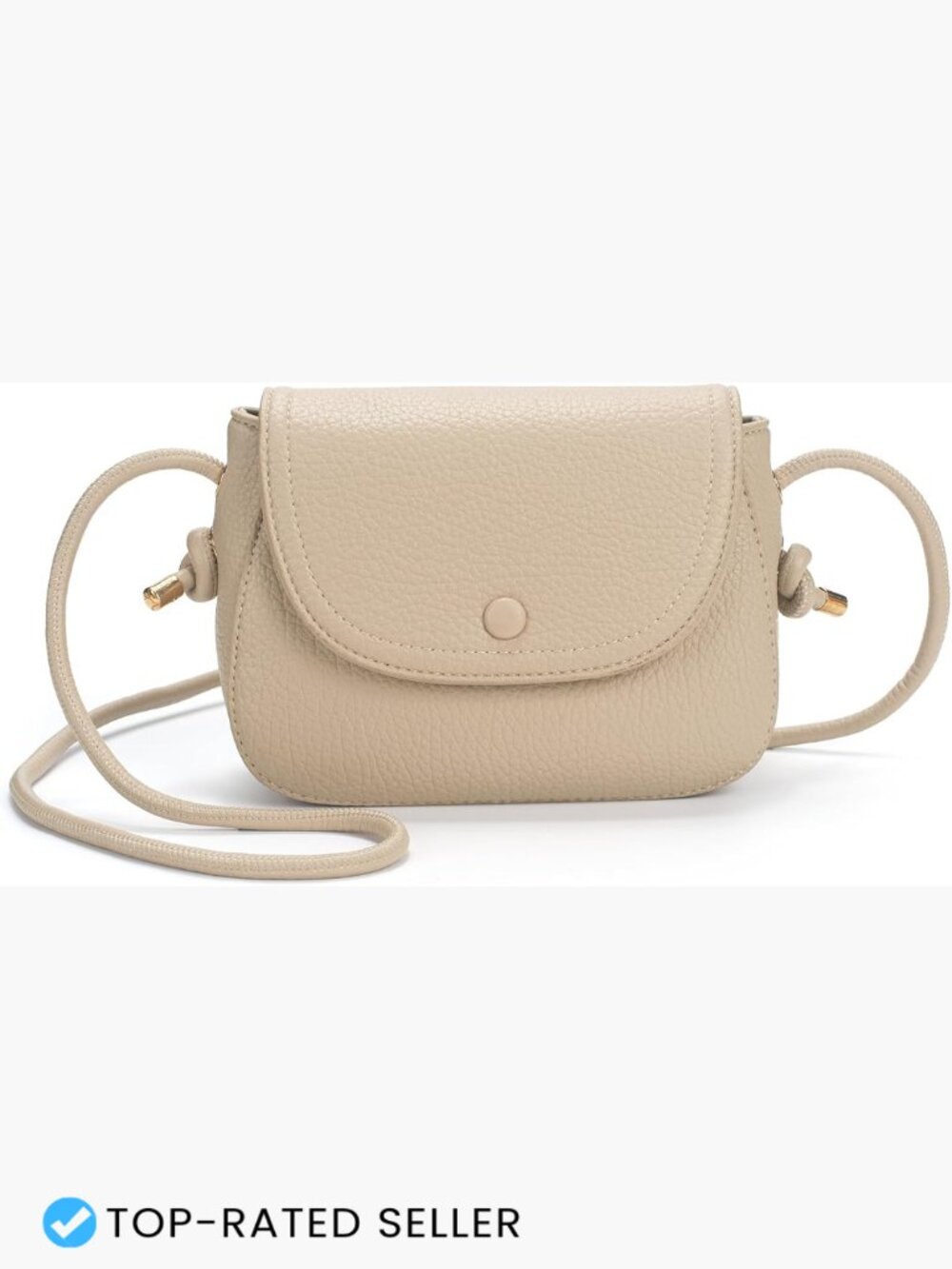 Small Crossbody Bag Saddle Purse Flap Vegan Leather Shoulder Handbag Organizer